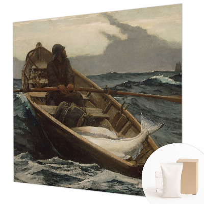Premium wall mural for bedroom featuring a fisherman at sea
