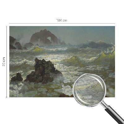 Premium photo wallpaper featuring a stormy sea motif