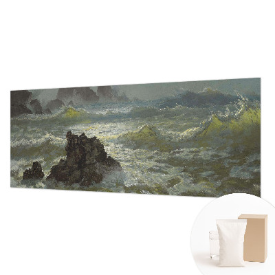 Premium photo wallpaper featuring a stormy sea motif