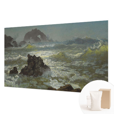 Premium photo wallpaper featuring a stormy sea motif