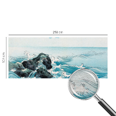 Decorative wall mural for living room featuring a sea scene