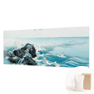 Decorative wall mural for living room featuring a sea scene
