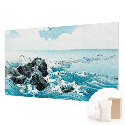 Decorative wall mural for living room featuring a sea scene