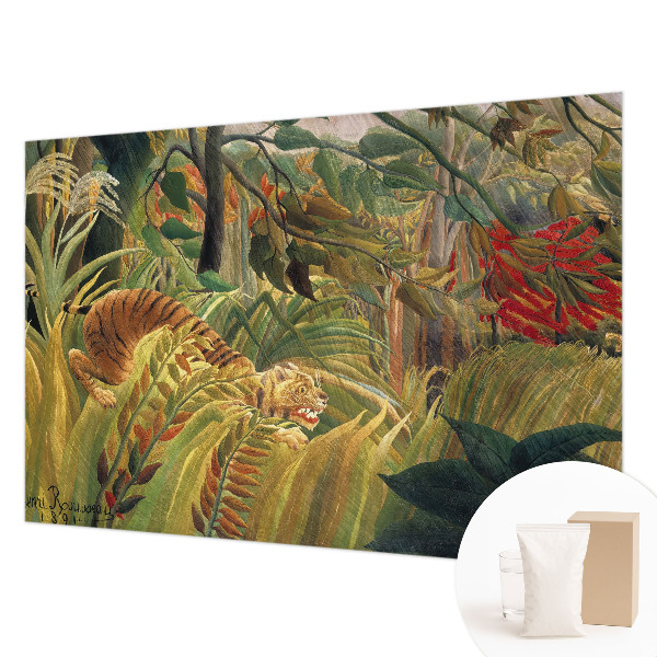 Photo wallpaper with an exotic tiger motif