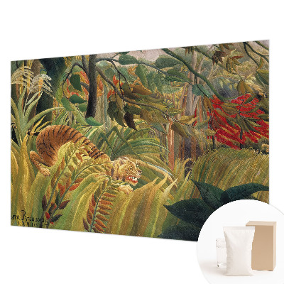 Photo wallpaper with an exotic tiger motif