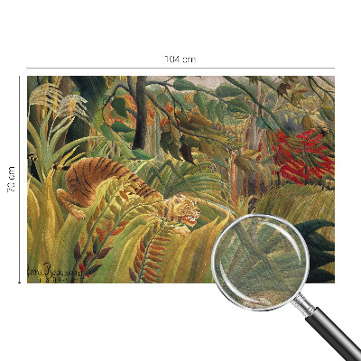 Photo wallpaper with an exotic tiger motif