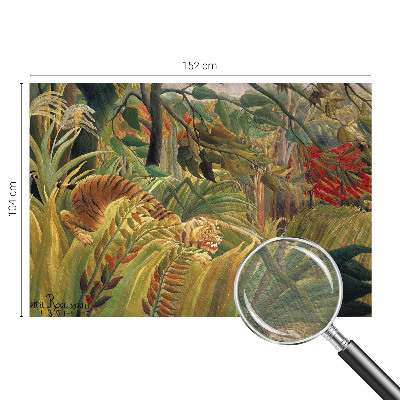 Photo wallpaper with an exotic tiger motif