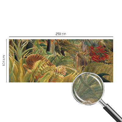 Photo wallpaper with an exotic tiger motif