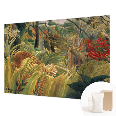 Photo wallpaper with an exotic tiger motif