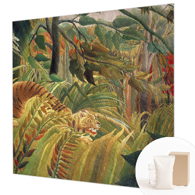 Photo wallpaper with an exotic tiger motif