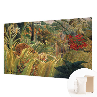 Photo wallpaper with an exotic tiger motif