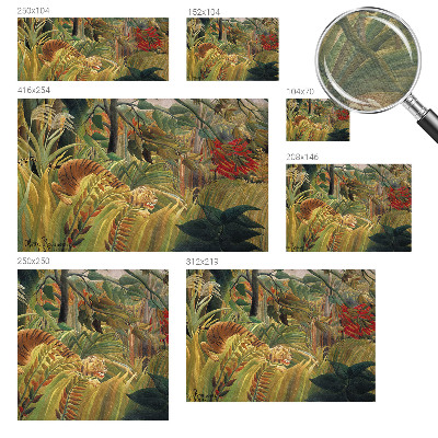 Photo wallpaper with an exotic tiger motif
