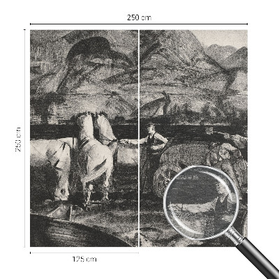 Wall mural for living room Village scene