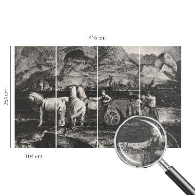 Wall mural for living room Village scene