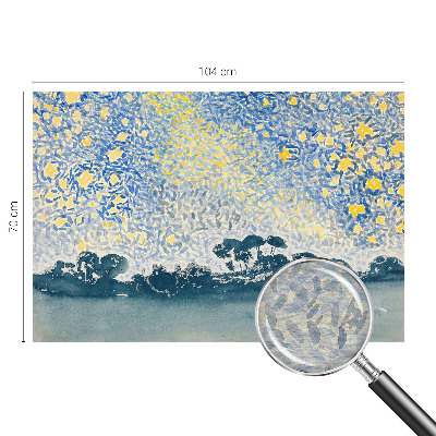 Wallpaper mural for living room with an abstract star design