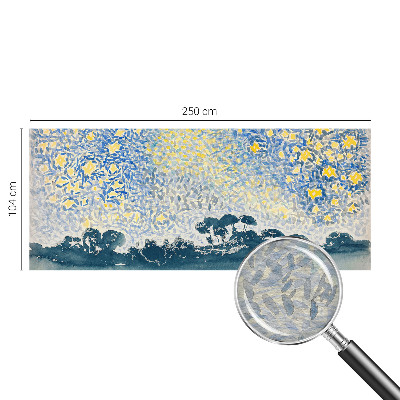Wallpaper mural for living room with an abstract star design