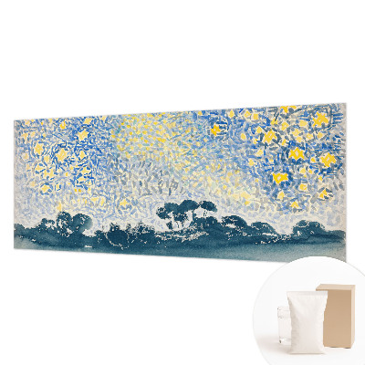 Wallpaper mural for living room with an abstract star design