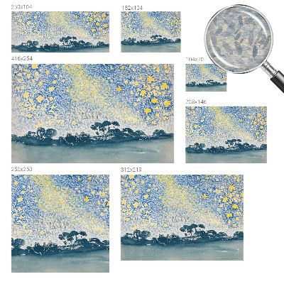 Wallpaper mural for living room with an abstract star design