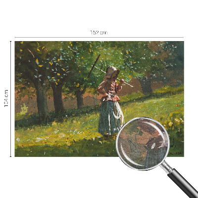 Large wall mural with an autumn afternoon scene