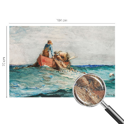 Large wallpaper mural with a sea expedition design
