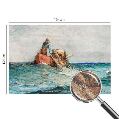 Large wallpaper mural with a sea expedition design