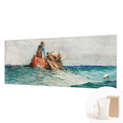 Large wallpaper mural with a sea expedition design