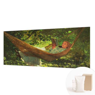 Custom size wall mural featuring a relaxing hammock scene