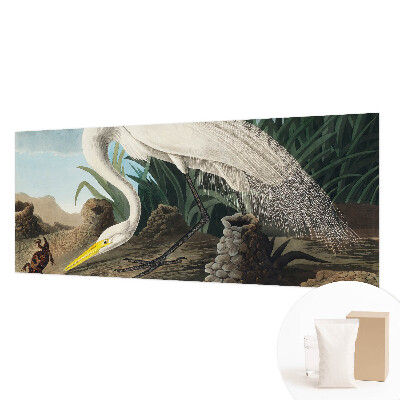 Modern wall mural featuring a majestic heron