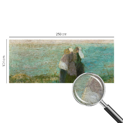 High quality photo wallpaper with a seaside reflection motif