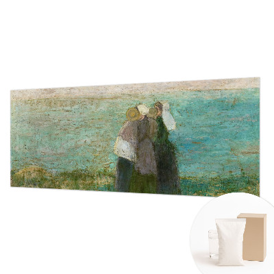 High quality photo wallpaper with a seaside reflection motif