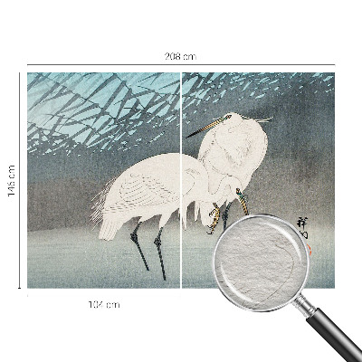 High quality wall mural wallpaper with a delicate birds motif