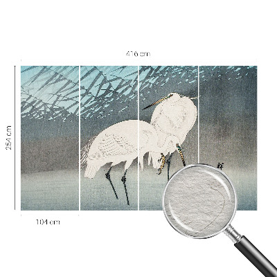High quality wall mural wallpaper with a delicate birds motif