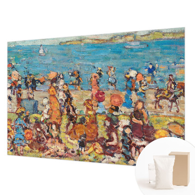 Premium wall mural for the bedroom with a beach scene