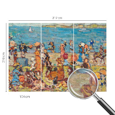 Premium wall mural for the bedroom with a beach scene
