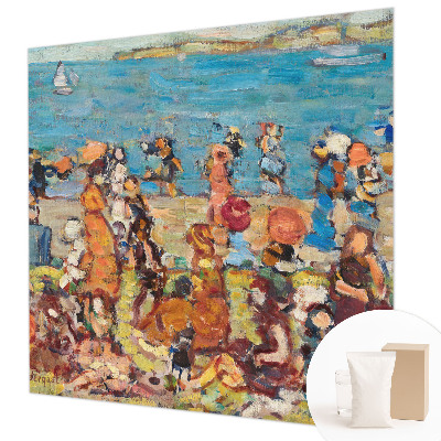 Premium wall mural for the bedroom with a beach scene