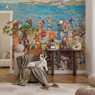 Premium wall mural for the bedroom with a beach scene