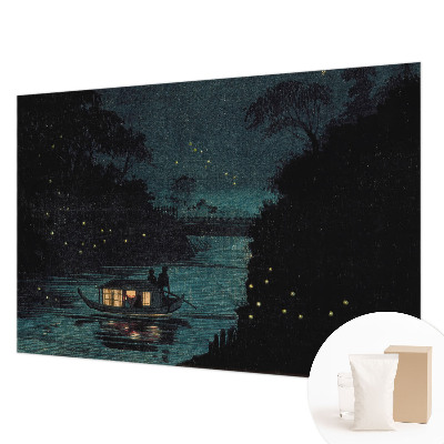 Premium photo wallpaper with an evening lights motif
