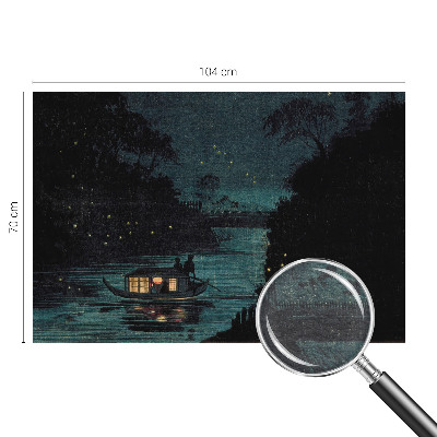 Premium photo wallpaper with an evening lights motif