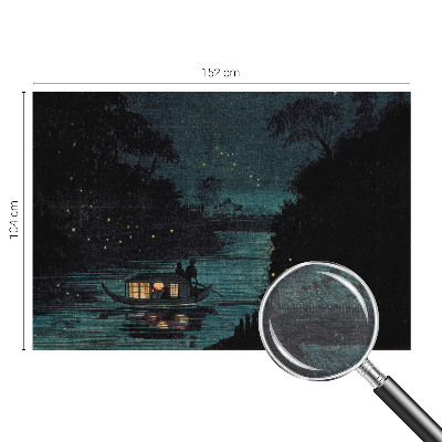 Premium photo wallpaper with an evening lights motif