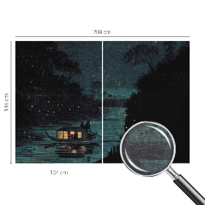 Premium photo wallpaper with an evening lights motif