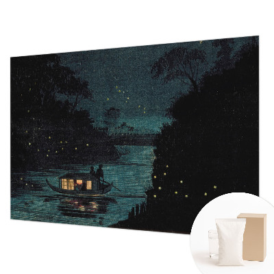 Premium photo wallpaper with an evening lights motif