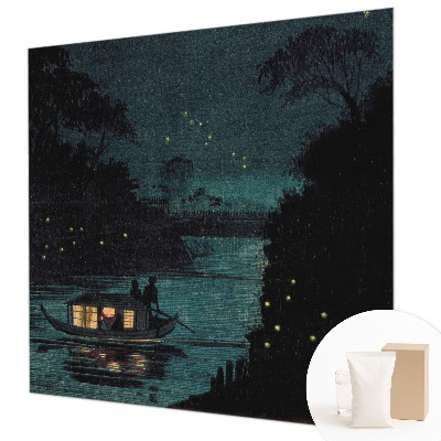 Premium photo wallpaper with an evening lights motif