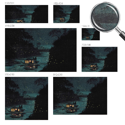 Premium photo wallpaper with an evening lights motif