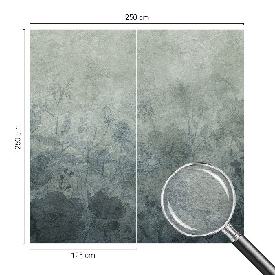 Wallpaper mural with an elegant botanical design