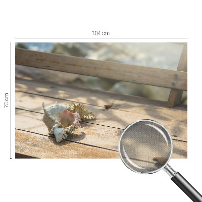 Peel and stick wall mural with a relaxing scenic illustration