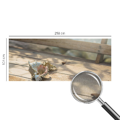 Peel and stick wall mural with a relaxing scenic illustration