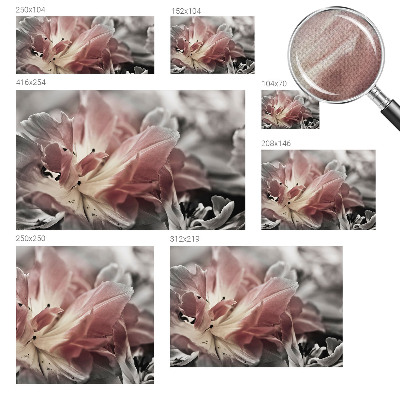 Stick-on wall mural Pastel flower