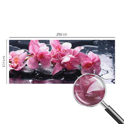 Peel and stick wall mural for bedroom with a floral elegance pattern