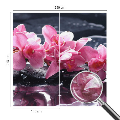Peel and stick wall mural for bedroom with a floral elegance pattern