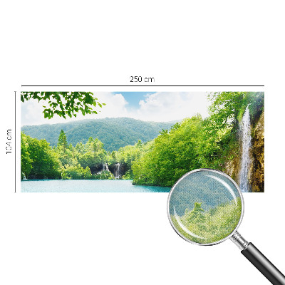 3D photo wallpaper mural featuring a natural waterfall scene
